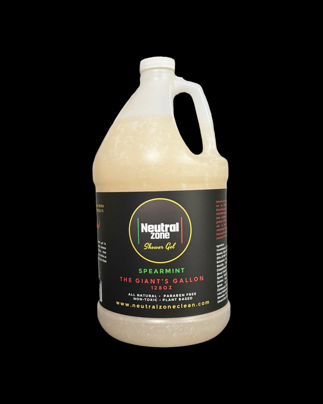 Neutral Zone Clean Spearmint Shower Gel for athletes 1 gallon